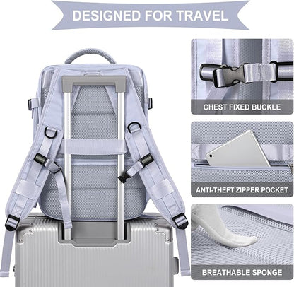 WONHOX Large Travel Backpack Carry on Flight Approved Laptop Work Business - Image 5