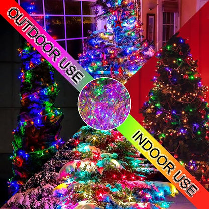 JMEXSUSS 300 LED Multicolor Christmas Tree Lights 8 Modes Colored String Lights - Image 8