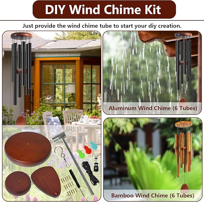 Wind Chime Replacement Parts, Wind Catcher, 19.6FT Nylon Cord, DIY Wind Chime - Image 6