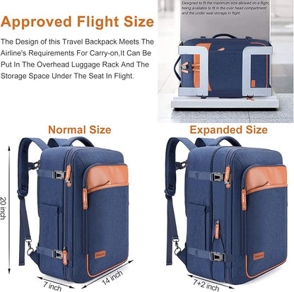 Lumesner Carry on Travel Backpacks, Extra Large 40L Flight Approved Bag - Image 3