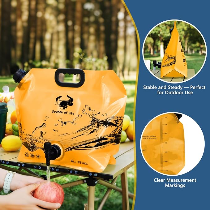 Water Jug Camping 2.1 Gallon Collapsible - Image 5