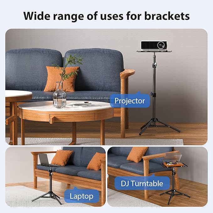 Projector Stand Tripod, Laptop Tripod Stand, Foldable Portable Projector Floor - Image 5