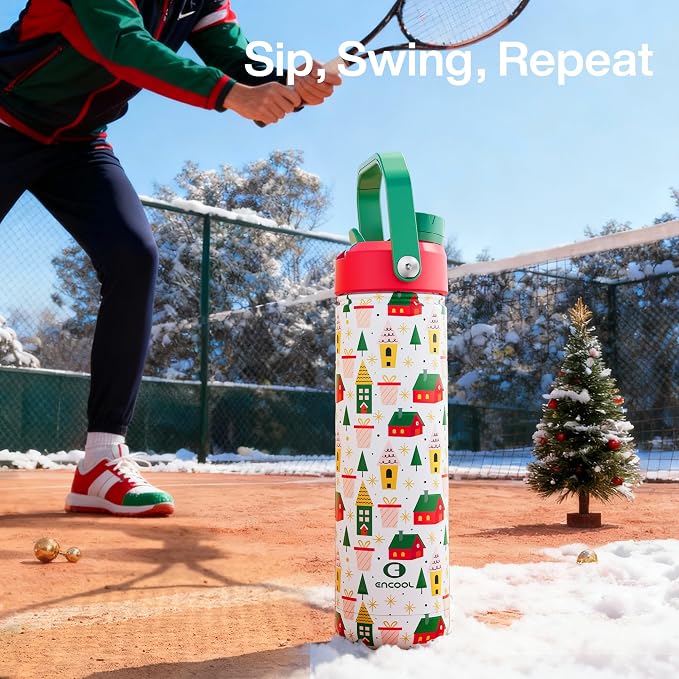 ENCOOL Christmas Insulated Water Bottle - Image 6