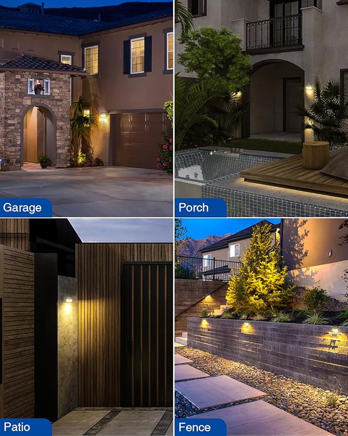 Peasur Solar Lights Outdoor Waterproof 16 Pack, Warm White 140LED Motion Sensor - Image 7