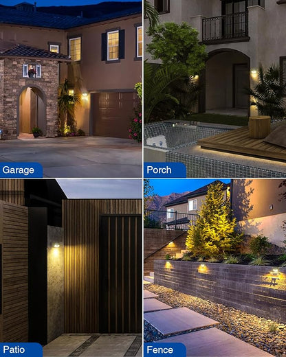 Peasur Solar Lights Outdoor Waterproof, Warm White Motion Sensor Lights Dusk to - Image 2