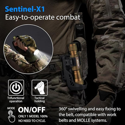 SAOPRKLER Tactical Flashlight 1200 High Lumen Duty Belt Flashlight - Image 4