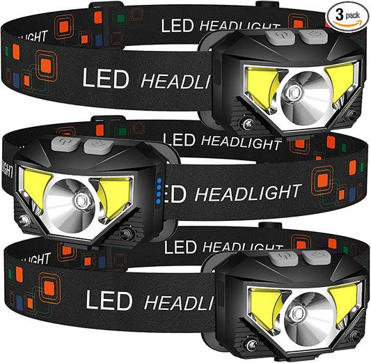 LHKNL Headlamp Flashlight, Waterproof Motion Sensor Head Lamp, 8 Mode by LHKNLHOME