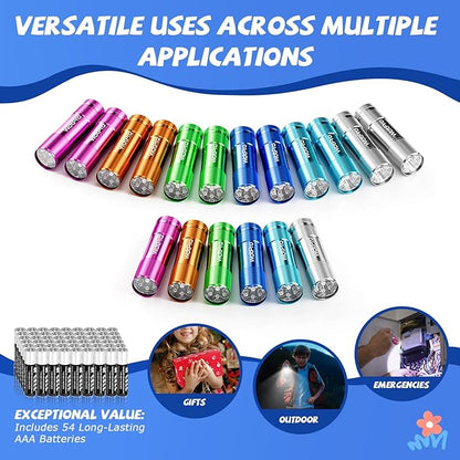 WdtPro LED Mini Flashlights 18 Pack, Aluminum Bright Flash Light - Image 5