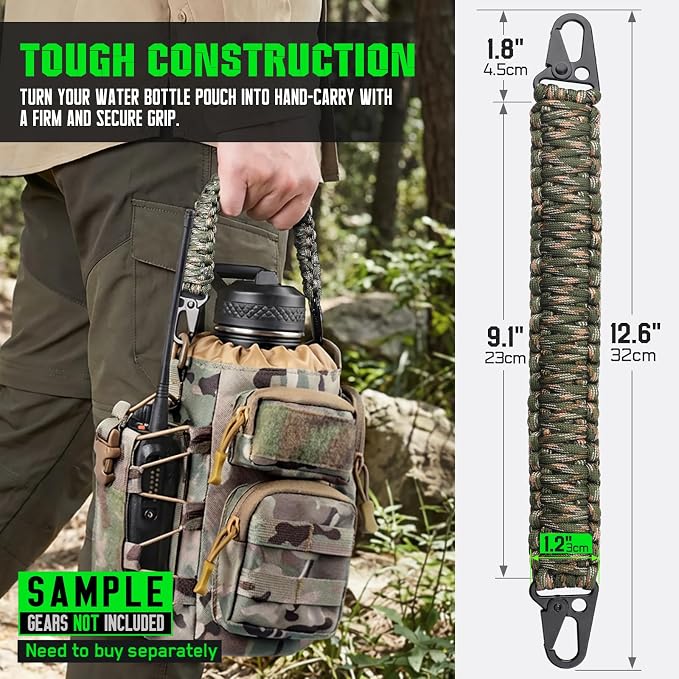 Tactical Paracord Handle，9-core Weaving Paracord Strap - Image 2