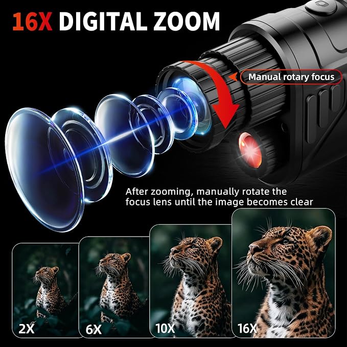 Night Vision Monocular, 2026 Upgraded Portable Handheld Scope - Image 5