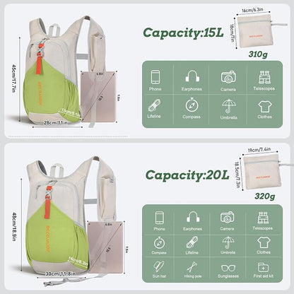 BECOJADDE 15L Small Hiking Backpack - Image 4