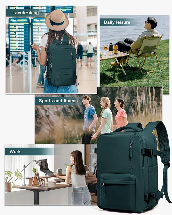 WONHOX Large Travel Backpack Carry on Flight Approved Laptop Work Business - Image 7
