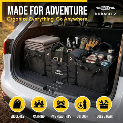 XL Modular Trunk Organizer System – 4 Section Extra Large Car Cargo Organizer - Image 3