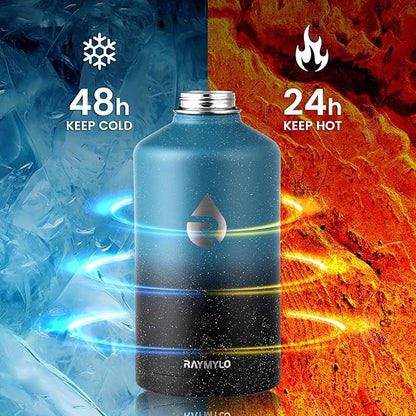RAYMYLO 128oz Insulated Water Bottle, Triple Wall Vacuum Stainless Steel Water - Image 3