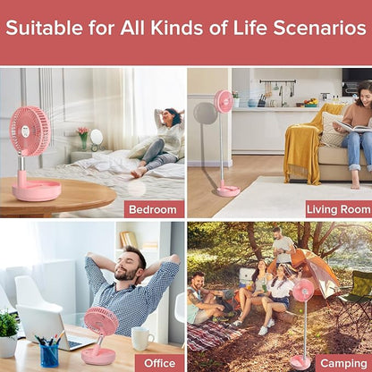 Belife X8 Portable Fan, 7200mAh Battery Powered Rechargeable, Oscillating USB - Image 5