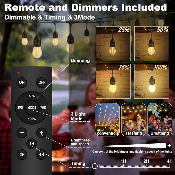 50FT Outdoor String Lights - Image 3