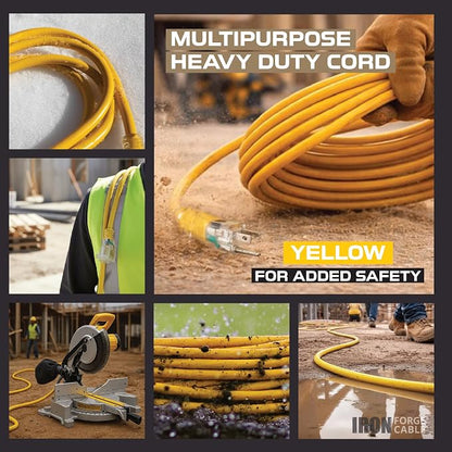 IRON FORGE CABLE 6 Foot Lighted Outdoor Extension Cord - Image 7