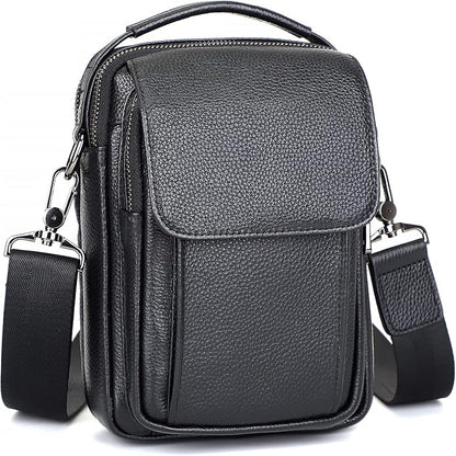 Augus Leather Small Messenger Bag by Augus