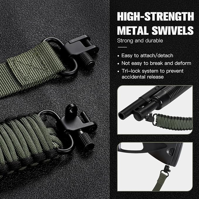 VVAAGG Two-Point Paracord Rifle Sling - Image 5