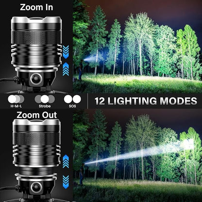 AKNEAR LED Rechargeable Headlamp 99000 High Lumens, 95 Hours Endurance Head Lamp - Image 4