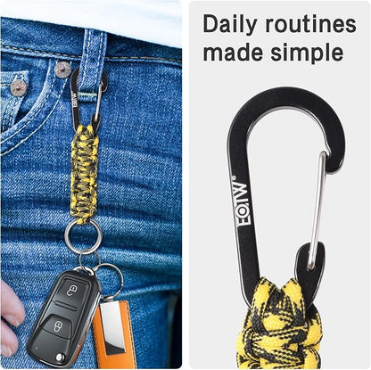 EOTW Paracord Keychain for Men Women Paracord Carabiner Backpack Keychain - Image 4
