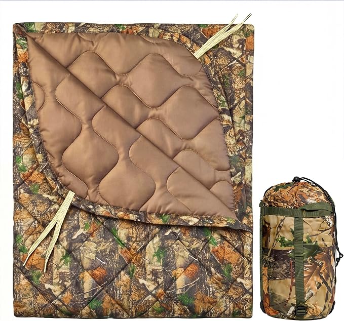 Insulated Camping Blanket | Military Poncho Liner by Unknown