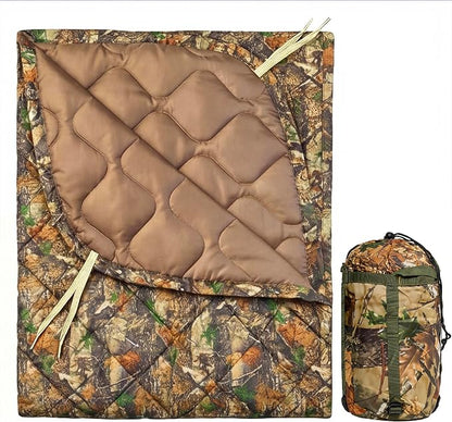 Insulated Camping Blanket | Military Poncho Liner by Unknown