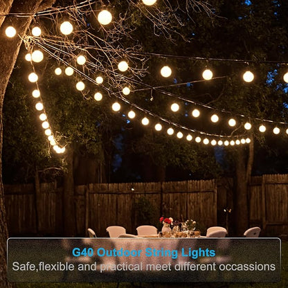 Lightdot 200FT Outdoor String Lights, LED Bistro String Lights - Image 6