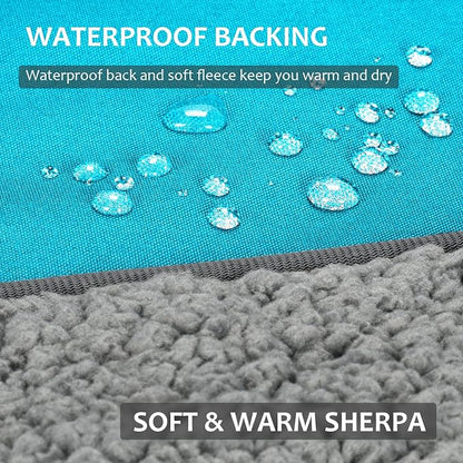 Tirrinia Large Waterproof Outdoor Blanket, Soft Warm Windproof Stadium Blanket - Image 2