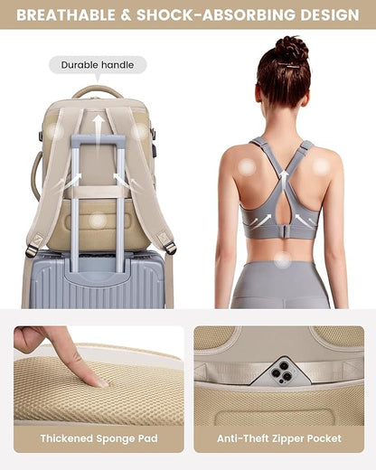 LOVEVOOK Large Travel Backpack for Women, 50L Carry on Backpack Airplane - Image 7