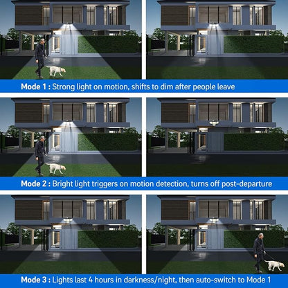 Adewalk 3000LM Solar Outdoor Lights - Image 6