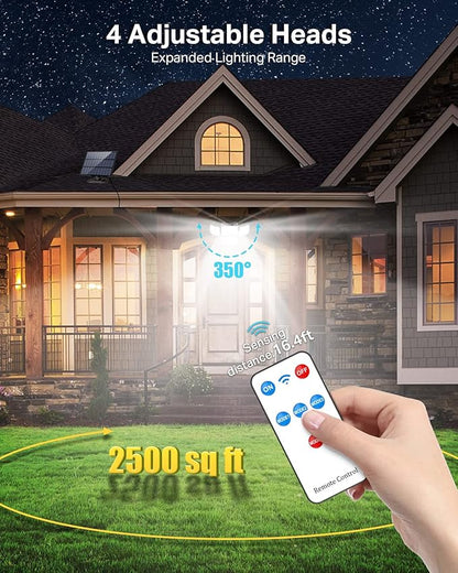 CLAONER Solar Outdoor Lights Motion Sensor 3500LM 288 LED Solar Security Lights - Image 6