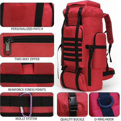 Hiking Backpack for Men 70L/100L Camping Backpack Military Rucksack Molle 3 - Image 6