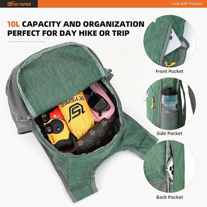 SKYSPER 10L Hiking Backpack Small Hiking Daypack Packable Lightweight Travel - Image 3