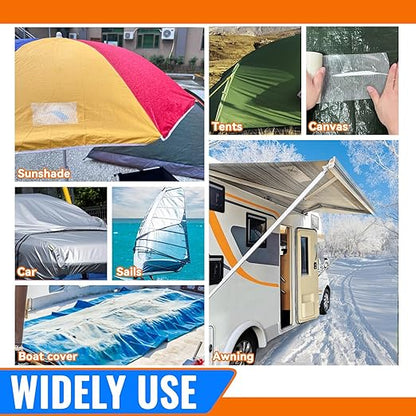 Tikfoam RV Awning Repair Tape for Tarp, Boat Covers, Tear Repair Patch Kit - Image 3