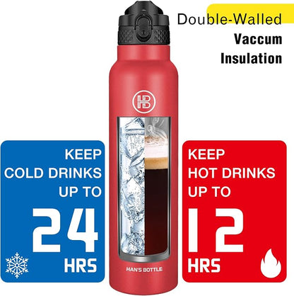 Han's Bottle Sports Water Bottle - 32 Oz - Image 6