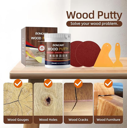 Boncart Wood Filler, Wood Putty, Wood Filler Paintable, Wood Repair Putty - Image 3