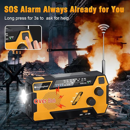 Emergency Crank Weather Radio: AM/FM/NOAA Weather Radio - Image 3