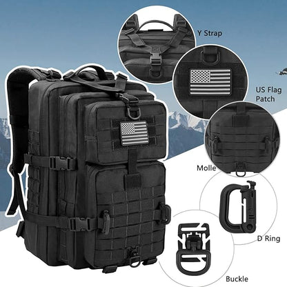 Hannibal Tactical MOLLE Assault Backpack, Tactical Backpack Military Army - Image 4