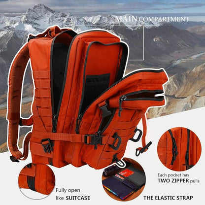 Hannibal Tactical MOLLE Assault Backpack, Tactical Backpack Military Army - Image 3