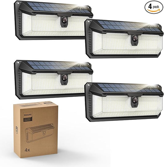Philips Solar Lights Motion Sensor Outdoor, 258 LEDs Solar Powered Security by PhilipsLightingLED