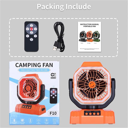 AVV 20000mAh High Speed Portable Camping Rechargeable Fan - Image 8
