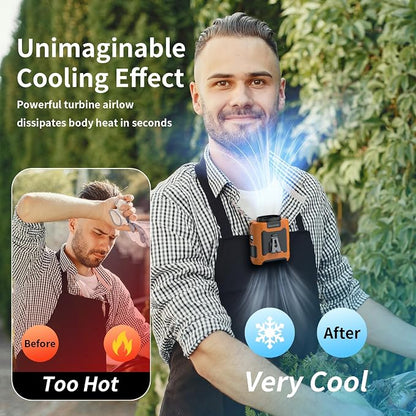 Socool 10000mAh Portable Waist Fan Clip on Wearable Belt Personal Fan - Image 8