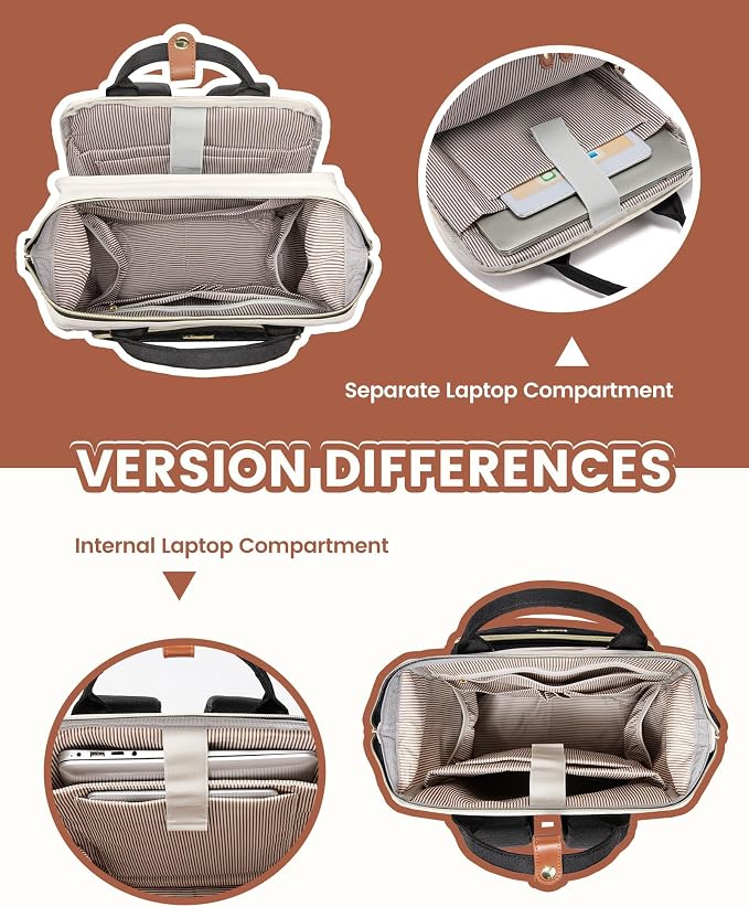 LOVEVOOK Laptop Backpack for Women, 15.6 inch Waterproof Nurse Bag Teacher Work - Image 5