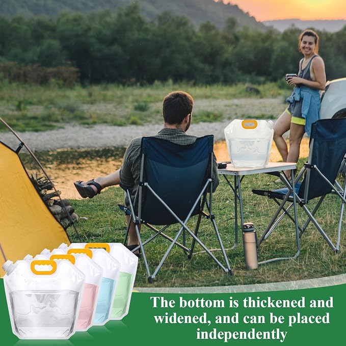 Tessco for you 1 Pcs 1.3 Gallon Collapsible Water Storage Bag Water Container - Image 7