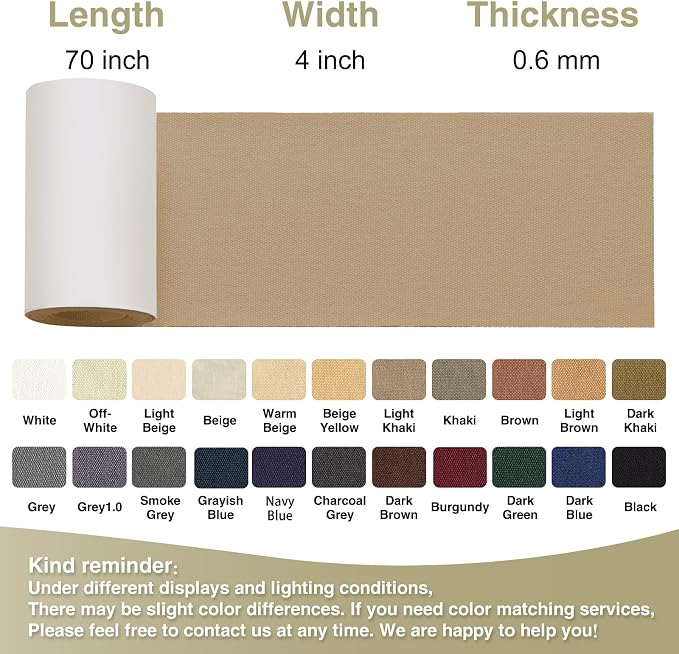 Gheeidau Canvas Repair Tape 4×70 Inch Waterproof Self-Adhesive Fabric Repair - Image 4
