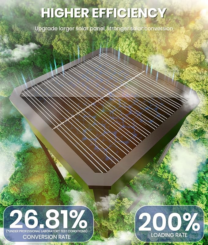 NEWMESSI Solar Pathway Lights Outdoor, 4 Pack Garden Lights IP65 Waterproof - Image 5