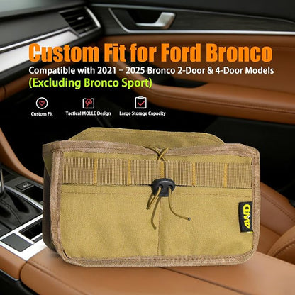 Seat Back Storage Bag for Ford Bronco 2021-2025, MOLLE Tactical Organizer for - Image 7