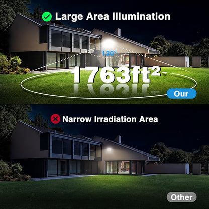 Olafus 2 Pack 90W LED Flood Light Outdoor, 9000LM Super Bright LED Work Lights - Image 3
