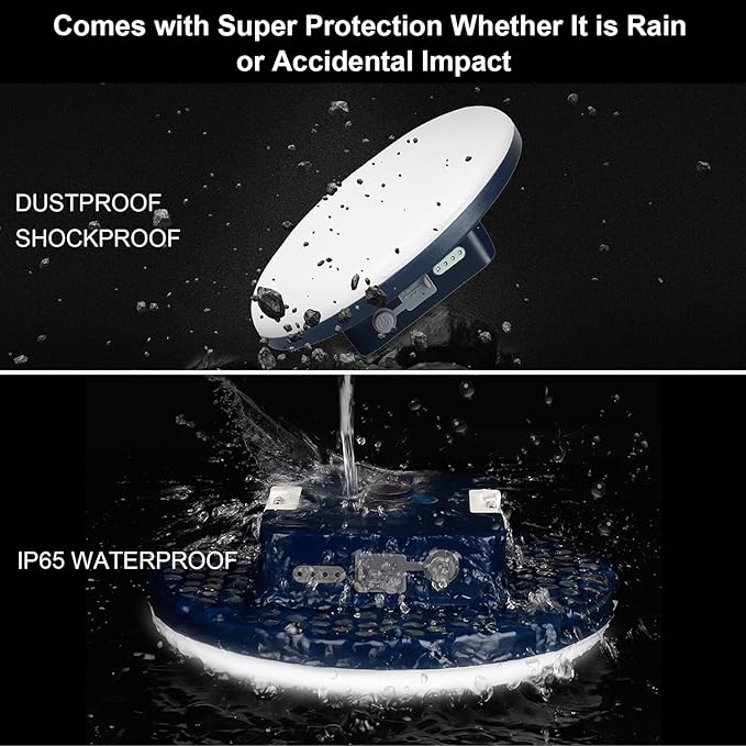 IODOO 16500mAh 3000LM 3000K 6000K Flashlight Portable LED Camping Lantern - Image 5